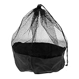 Baoblaze 5X Netzbeutel mit Kordelzug Netztasche Nylon Mesh Tasche für Markierungshütchen Markierungsteller