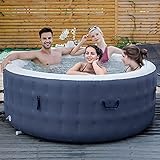 #WEJOY Whirlpool Outdoor Aufblasbar Whrilpool für 2-4 Personen 140 Luftdüsen Massage mit Heinzung für Balkon Garten Terresa Winterfest