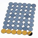 Shintop Furniture Glides, 48 Stück Teflon Möbelgleiter Selbstklebend PTFE Gleiter für Möbel Easy Mover(Blau)