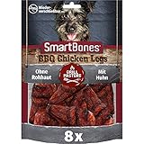 SmartBones Grill Masters Chicken Legs Hundesnacks, leckere Kau-Snacks in Hähnchenschenkel-Form mit Grill-Geschmack, 8 Stück