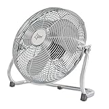 SUNTEC Bodenventilator CoolBreeze 3500 BV - Leise 35 cm, 50 Watt | Boden Ventilator 3 Stufen, Tragbar | Fan Kühlung Windmaschine Metall Chrom | Perfekt für Schlafzimmer, Büro, Wohnung, Balkon