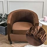 EEKBNEJQ Sesselschoner Sesselbezug Elegant Einfarbig Sofabezug,Tub Chairs Sesselhussen Mit Armlehne, SesselüBerwurf FüR Clubsessel Loungesessel Cocktailsessel