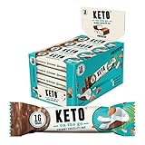 KETO On The Go Riegel | Schoko Kokos | 20x35g | Nur 1g Zucker pro Riegel | Ohne Zuckerzusatz | Kalorienarme Süßigkeit