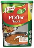 Knorr Pfeffer Sauce (braune Sauce mit ganzen Pfefferkörnern) 1er Pack (1 x 1 kg)