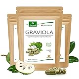 MoriVeda® Graviola Kapseln aus Fruchtextrakt 4:1 | 6 Monatspackung | 1800mg pro Kapsel I Graviola Kapseln, reich an Vitaminen & Antioxidantien I Graviola in erstklassiger Qualität | 360 Stk