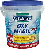 Dr. Beckmann Oxy Magic Plus Pulver | Einsetzbar als Waschmittelverstärker, Fleckentferner, Vielzweckreiniger | 1 kg