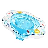 Baby Schwimmring Aufblasbare Schwimmhilfe mit Schwimmsitz aus PVC für Kleinkind ab 6 Monate bis 3 Jahr Blau, Baby Schwimmring Pool Schwimmen Float für Kinder Planschbecken (Pflege Unter Erwachsene)