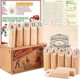 Premium Qualität: Skandinavisches Wurfspiel Original - Outdoor-Spiel aus Holz - Spiel & Spaß beim Grillen und Chillen - Gartenspiel - Must-Have für den Sommer - Schnelle Runden, Leichte Regeln