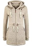 OXMO Thora Damen Fleecejacke Sweatjacke Jacke, Größe:L, Farbe:Dune (795409)