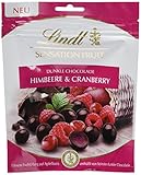 Lindt Sensation Fruit, Himbeere & Cranberry, 4er Pack (4 x 150 g)