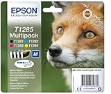 Epson Original Durabrite Ultra, Multipack T1285 Tintenpatrone. Sortierte Farben (Schwarz, Gelb, Magenta, Cyan)