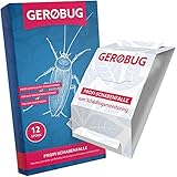 Gerobug Profi Schaben Falle 12x inkl. Küchenschaben Bekämpfen E-Book I Kakerlaken Bekämpfung's Köder I Kakalaken, Ungeziefer und Schabenfalle