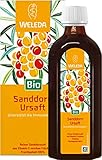 WELEDA Bio Bio Sanddorn-Ursaft, Vitamin C Quelle zur Stärkung des Immunsystems, vitalisiert gegen Müdigkeit & Erschöpfung, Sanddornsaft ohne Zuckerzusatz (1 x 250 ml)