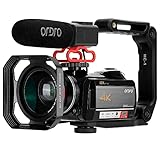 ORDRO AC5 4K Camcorder 12X Optischen Zoom 1080P 60FPS Videokamera mit 3.1’’ IPS Touchscreen WiFi Digital Kamera Ideal für Livestream