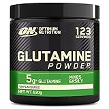 Optimum Nutrition ON Glutamin Pulver, Aminosäuren Pulver, Nahrungsergänzungsmittel mit l Glutamin, Unflavoured, 120 Portionen, 630g