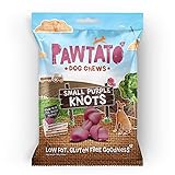 Benevo Hunde Leckerlie Veganer Süßkartoffelknochen Pawtato Purple Knots (klein, lila), 6er Pack (6 x 150 g)