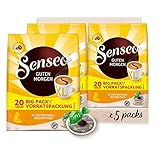 Senseo Pads Guten Morgen XL, 100 Kaffepads UTZ zertifiziert, 5er Vorteilspack, 5 x 20 Becherpads