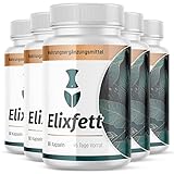 Elixfett Kapseln - 90 Stück mit Garcinia Cambogia Extrakt (5 Dosen)