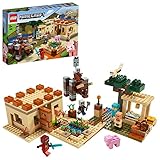 LEGO 21160 Minecraft Der Illager-Überfall Set mit Verwüster und Kai, Spielzeug für Kinder