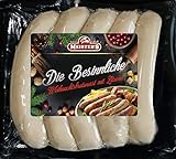 Weihnachtsmarkt Bratwurst fein Oberlausitz | Die Besinnliche Bratwurst für Weihnachten mit einem Hauch Zitrone verfeinert | Grillwurst für Pfanne und Grill (500g)