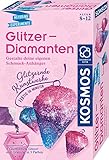 KOSMOS 657758 Glitzer-Diamanten, funkelnde Schmuck-Anhänger erstellen und gestalten, mit Gießformen, Schmuckbändern, Glitzer, Granulat in 3 Farben, Experimentierset für Kinder von 8 - 12 Jahren