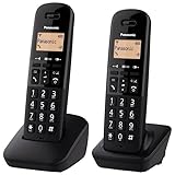 Panasonic KX-TGB612FRB Schnurloses Telefon Duo – Schwarz