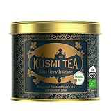 Kusmi Tea – Earl Grey Intense BIO – Bio Schwarzer Tee mit Bergamotte und Zitronenschalen aromatisiert - 100 g Metall Teedose (etwa 40 Tassen)