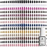 336 Stück Ballerina Pure Farbe Matte Künstliche Nägel mit Nagelkleber(1 Flasche) ​Vollständige Abdeckung Acryl