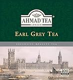 Ahmad Tea Earl Grey Schwarzer Tee 100 Teebeutel mit Band/Tagged, 220 g