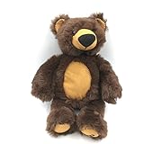 Cartoon niedlicher Braunbär Schwarzbär Teddy sitzende Haltung Bär Plüschtier Braun 30cm