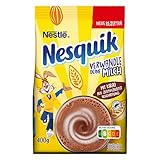 Nestlé NESQUIK, kakaohaltiges Getränkepulver zum Einrühren in Milch, mit Vitamin-Mix, Großpackung für Schoko-Fans, 1er Pack (1 x 400g)