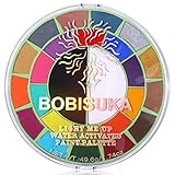 BOBISUKA Gesichts- Körperfarbe Kinder Schminkset Fasching Body Paint Palette mit 25 wasseraktivierten Farben Extra großes Schwarz + Weiß Perfekt für Halloween Theaterschminke