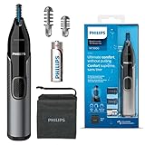 Philips Nose trimmer Series 3000 Nasenhaar-, Ohrenhaar- und Augenbrauentrimmer mit PrecisionTrim-Technologie (Modell NT3650/16)