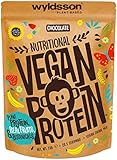 Vegan Protein Schoko | Veganes Proteinpulver aus 4-Komponenten Pflanzliches Eiweißpulver - Laktosefrei, Glutenfrei - Ohne künstliche Süßstoffe & Aromen (Schokolade, 1 Kg ohne Dosierlöffel)