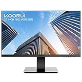 KOORUI 22 Zoll Business Computer Monitor, Desktop Gaming Monitor, FHD 1080p, 75hz, Eye Comfort, sRGB 99% Farbumfangs, (Ultradünne Blende, HDMI, VGA, Neigbar, VESA 75x75), PC Bildschirm, Schwarz