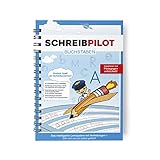 Schreibathlet: Schreiblernheft für ABC-Schützen mit vorgeprägten Buchstaben (Schreibpilot Buchstaben) | Inkl. Bleistift und Radiergummi [deutsch]