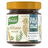 KNORR Hühner Bouillon salzfrei und voll im Geschmack 85 g 1 Glas