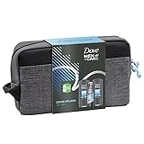 Dove Men+Care Geschenkbox Clean Comfort Pflegeset mit 2x Duschgel und Deospray mit Kulturtasche (2x 250 ml + 150 ml) 1 Stück