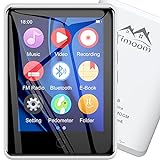 Timoom M6 32GB MP3 Player 2,8' Touch screen Sport Musik-Player mit Kopfhörer, Lautsprecher, Radio, E-Book, Video, Voice Recorder, 16 Stunden Laufzeit Weiß