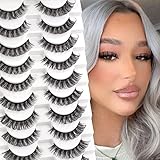 Glowing Win 3D Falsche Wimpern Natürlich Russian Strip Eyelashes Wiederverwendba Cat Eye Lashes D Curl Wimpern 10 Paar Volumen Wimpern Handgemacht Künstliche Wimpern Fake Curly Lashes False Eyelashes