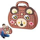 203Pcs Mosaik Steckspiel Montessori Spielzeug, 3D Kinder Pegboard Puzzle, mit Bohrer und Schraubendreher, Elektrisches DIY-Lernspielzeug – Für 4-12 jährige Jungen/Mädchen