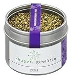 Zauber der Gewürze Zatar - Gewürzzubereitung in Premium-Qualität - Nordafrikanisches Gewürz in Aromadose - Beliebtes Grill-Gewürz, 35g