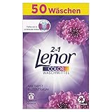 Lenor Color Waschmittel Pulver, Waschpulver, 50 Waschladungen, Amethyst Blütentraum, 3.25kg