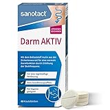 sanotact Darm Aktiv • 40 Ballaststoff Kautabletten • Natürliche Ballaststoffe & Inulin aus der Chicoree-Wurzel • Zur Darmsanierung & einer normalen Darmfunktion