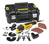 DeWalt Multifunktionswerkzeug Universal DWE315KT - Schleifer, Säge, Spachtel & Universalmesser in einem Gerät – Oszillierendes Werkzeug mit Koffer – 37-teiliges Werkzeug Set – 300W