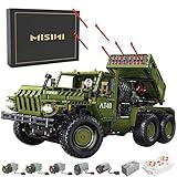 MISINI T4011 Katjuscha-Raketenwerfer-Baukasten-Set, WWII-Militär-LKW-Baukasten, 2268-teiliger MOC-Militärfahrzeug-Baukasten, kompatibel mit Lego (with Power Function)