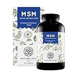 NATURE LOVE® MSM Kapseln - 365 Kapseln (6 Monate). Laborgeprüft. 1600mg MSM Pulver je Tagesdosis. Organischer Schwefel. Hochdosiert, vegan, in Deutschland produziert