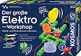 Kosmos 620820 Der große Elektro-Workshop, Erforsche Gleichstrom und Wechselstrom, über 130 Experimente, Experimentierkasten für Kinder ab 10 - 14 Jahre