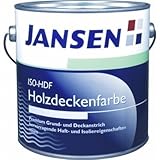 2x Jansen ISO-HDF Holzdeckenfarbe 2,5 Liter - matt