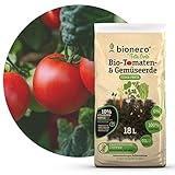 bionero® Bio-Tomaten-& Gemüseerde'Fette Ernte' 18 l Tomatenerde, torffrei, Gewächshauserde für Gemüsebeet